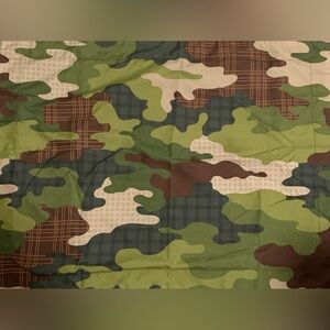 Mainstays Green and Brown Camouflage Pillowcase